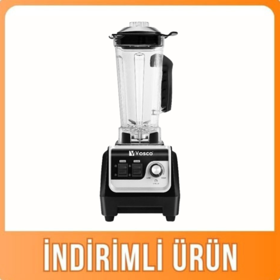 Vosco Manuel Buz Kırıcı Bar Blender 2 Litre Siyah VHS-206S (VHS-206S)