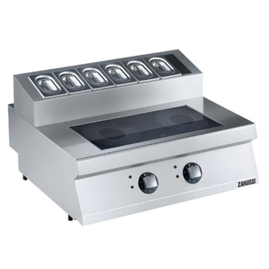 Zanussi 2’li Set Üstü Garnetür Üniteli İndüksiyonlu Ocak Elektrikli 80x70x25 cm 372023 (372023)