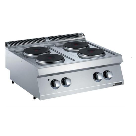 Zanussi 4’lü Yuvarlak Pleyt Set Üstü Ocak 80x70x25 cm Elektrikli 372015 (372015)