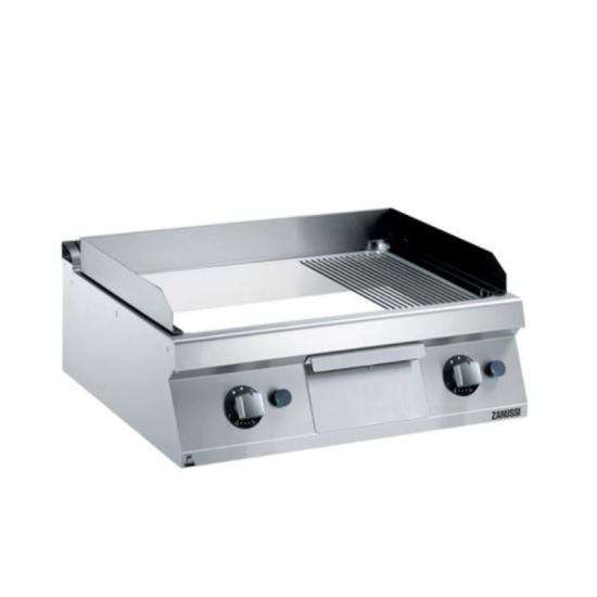 Zanussi 80 cm Yarı Oluklu Pleyt Izgara 80x70x25 cm Elektrikli 372197 (372197)