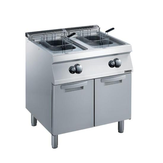 Zanussi Dolaplı 7+7 Litre Endüstriyel Fritöz Elektrikli 80x70x85 cm 372078 (372078)