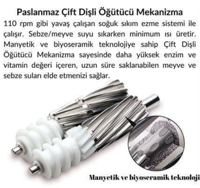 Tribest Meyve Ve Sebze Sıkacağı Soğuk Sıkım Greenstar Elite GSE-5010-F-Siyah (GSE-5010-F-Siyah)