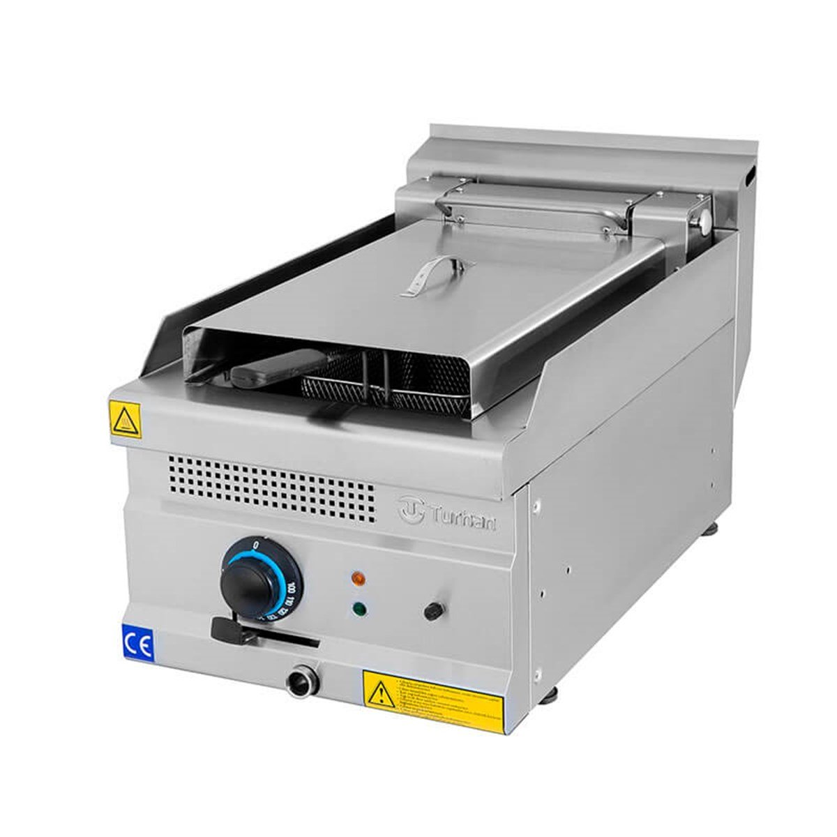 Turhan Çelik Elektrikli Fritöz 12 Litre Tekli 40x70x30 cm TC.7FE400 (TC.7FE400)