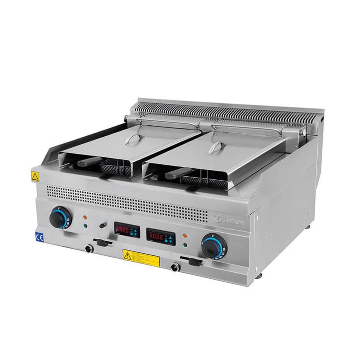 Turhan Çelik Elektrikli Dijital Fritöz 12+12 Litre 80x70x30 cm TC.7FED800 (TC.7FED800)