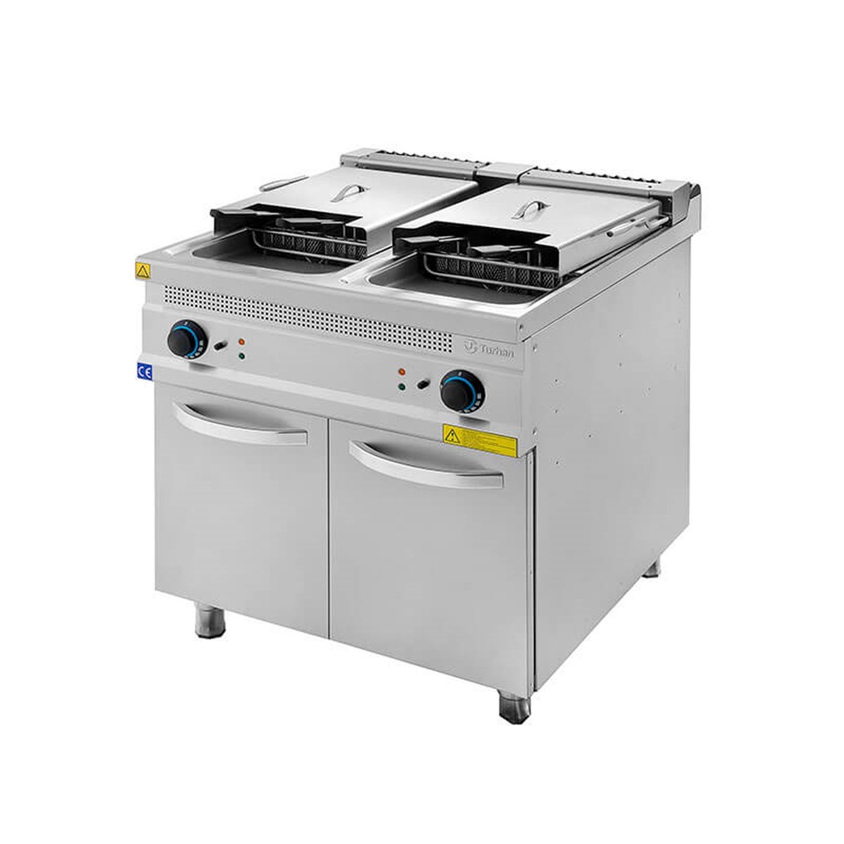 Turhan Çelik Elektrikli Fritöz 24+24 Litre Çiftli 80x93x85 cm TC.9FE800 (TC.9FE800)