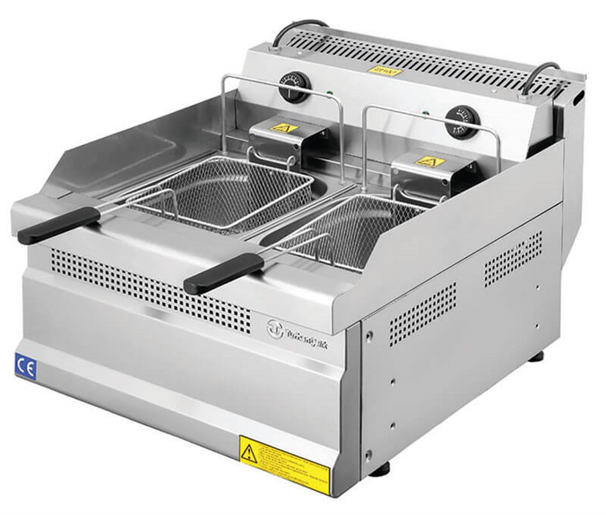 Turhan Çelik Elektrikli Fritöz 5+5 Litre Çiftli 53x63x30 cm TC.6FE550 (TC.6FE550)