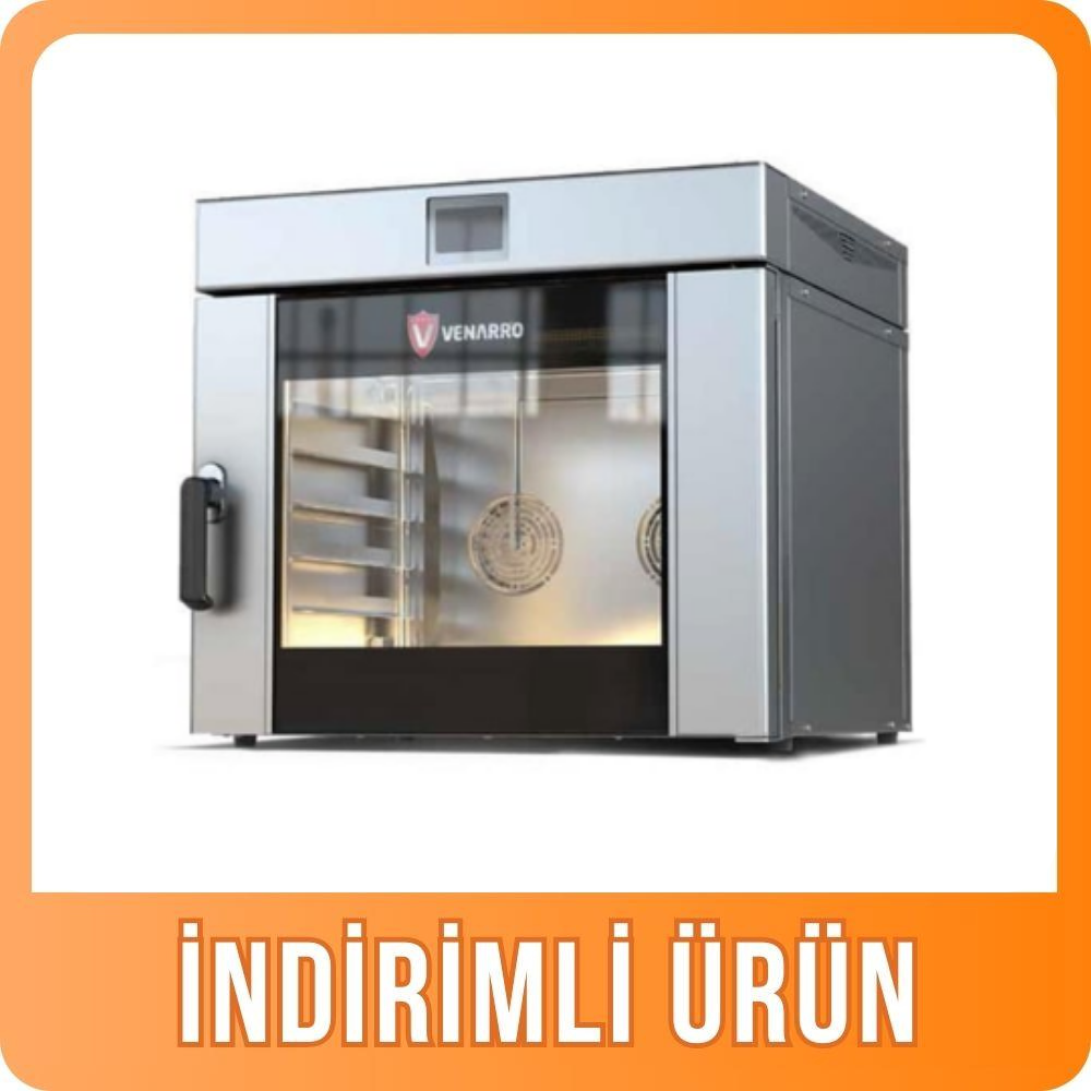 Venarro 4 Tepsili Patisserie Fırın Yana Açılır Buharlı Dijital Elektrikli 4-40x60 DEF-P4YD (DEF-P4YD)