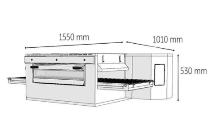 Venarro Konveyörlü Pizza Fırını Elektrikli 410 mm DYK-1410E (DYK-1410E)