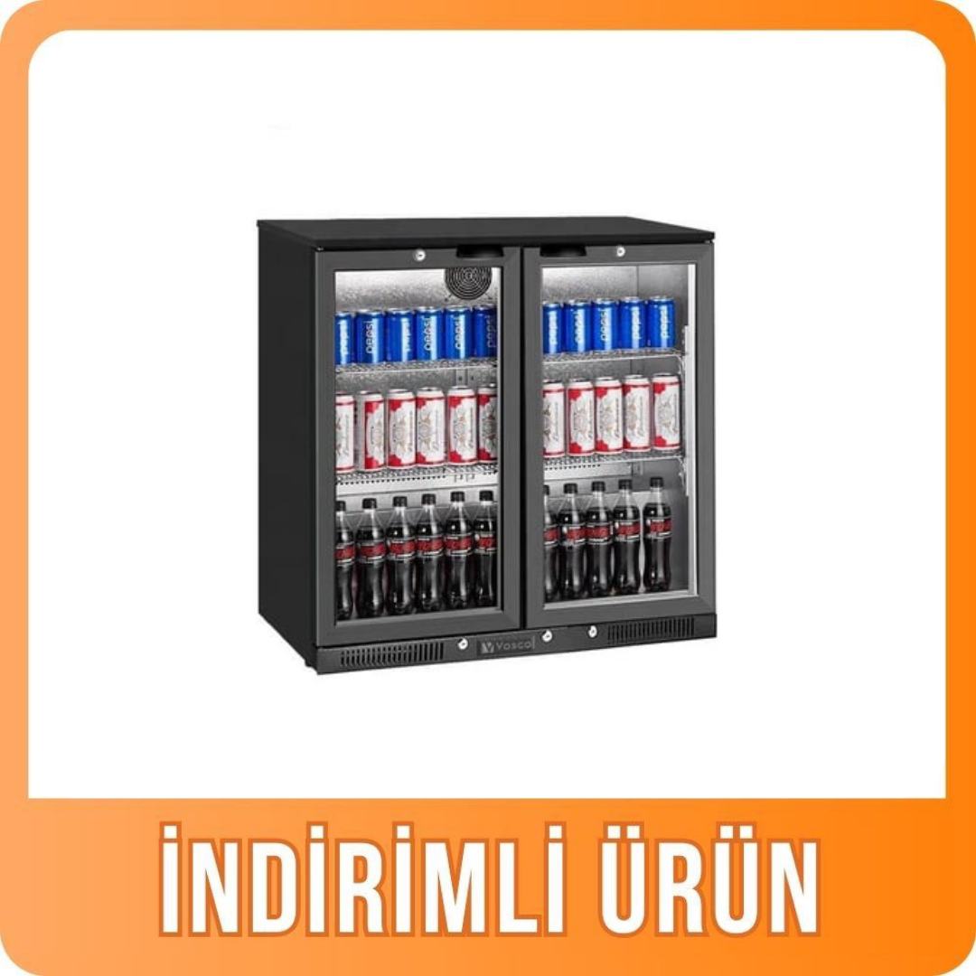 Vosco Bar Arkası Şişe Soğutucu İki Kapılı VBBC-250S (VBBC-250S)