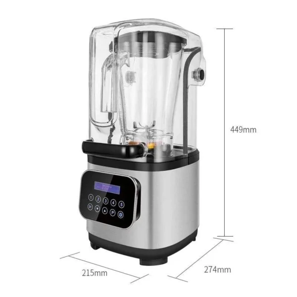 Vosco VHS-212CG Pro Gürültü Önleyici Kapaklı Dijital Bar Blender, 2 Litre, 2200 W