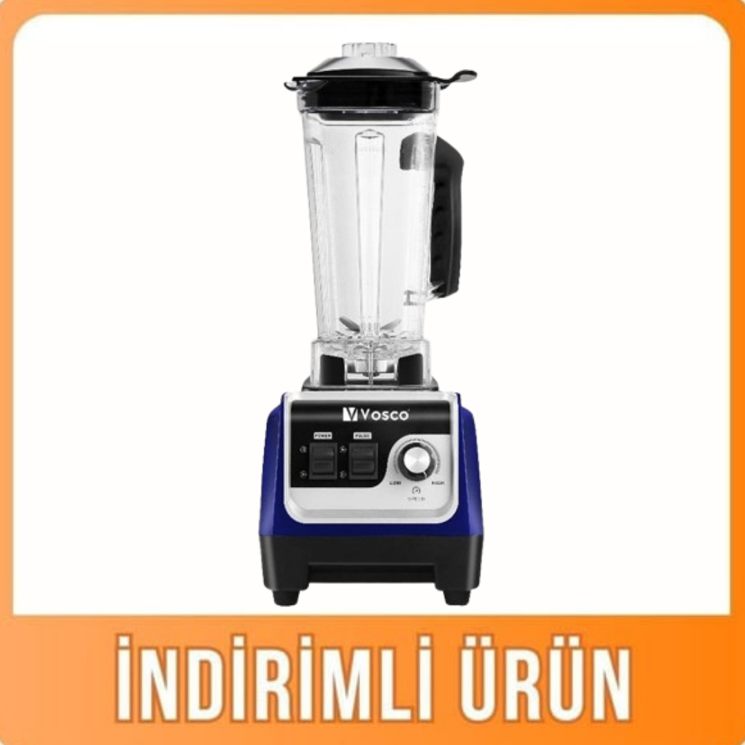Vosco Manuel Buz Kırıcı Bar Blender 2 Litre Mavi VHS-206M (VHS-206M)