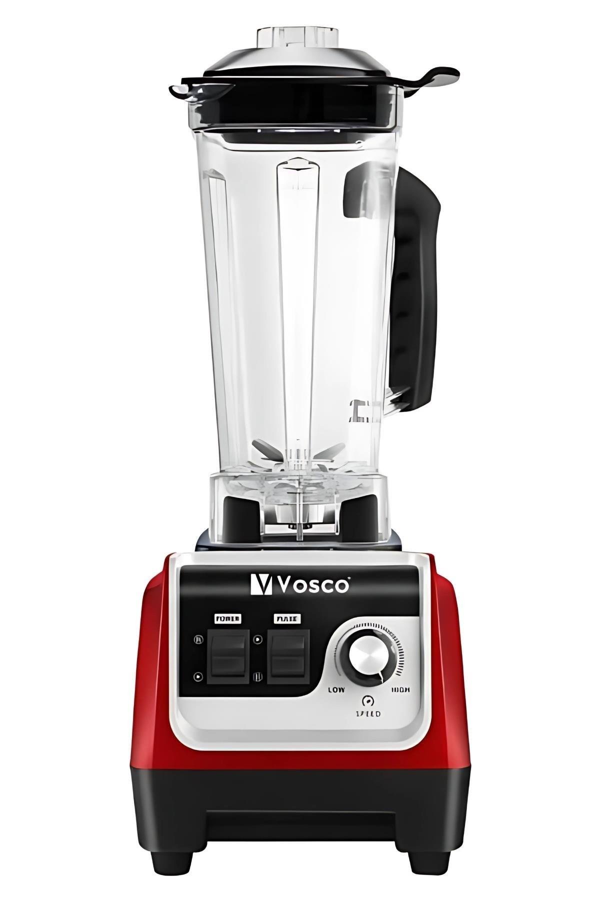 Vosco Manuel Buz Kırıcı Bar Blender 2 Litre Kırmızı HS-206 (VHS-206K)