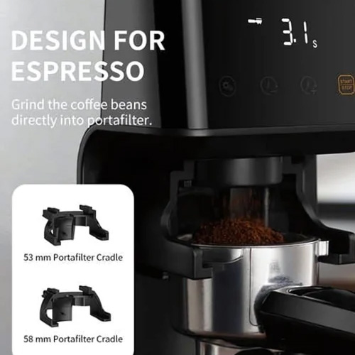 Vosco VBD-CG018 Dijital Espresso Kahve Değirmeni | 200W Profesyonel Öğütücü