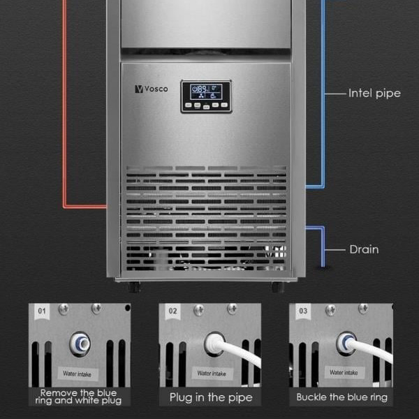 Vosco 65 Kg/Gün Küp Buz Makinesi – VSC-65S