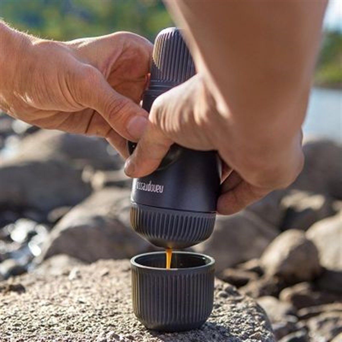Wacaco Nanopresso Manuel Espresso Makinesi Gri (Nanopresso Manuel Gri)