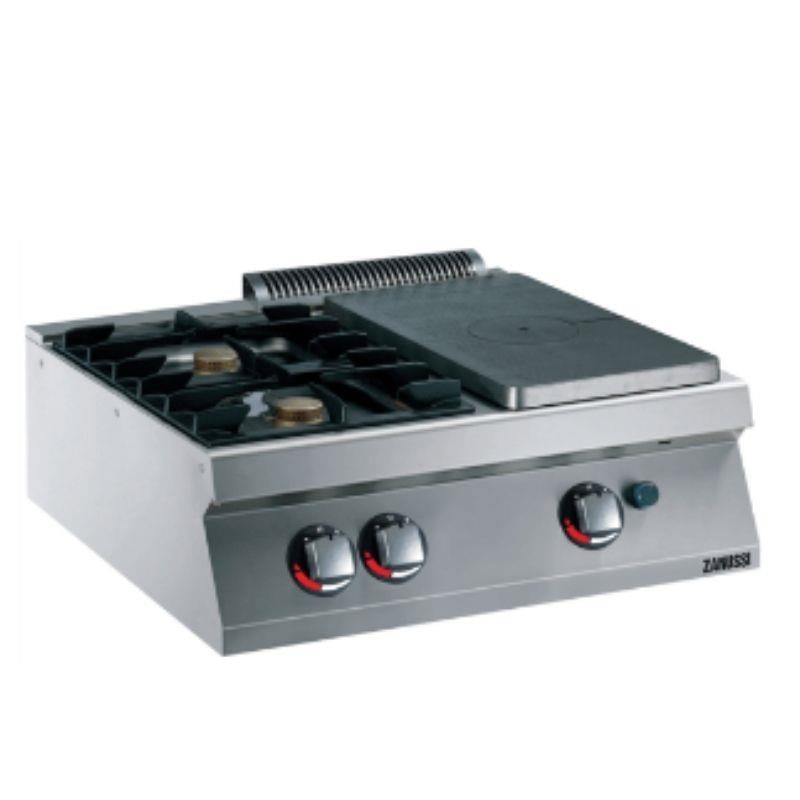 Zanussi 2 Açık Ateşli + 1/2 Kapalı Set Üstü Ocak Gazlı 80x70x25 cm 372011 (372011)