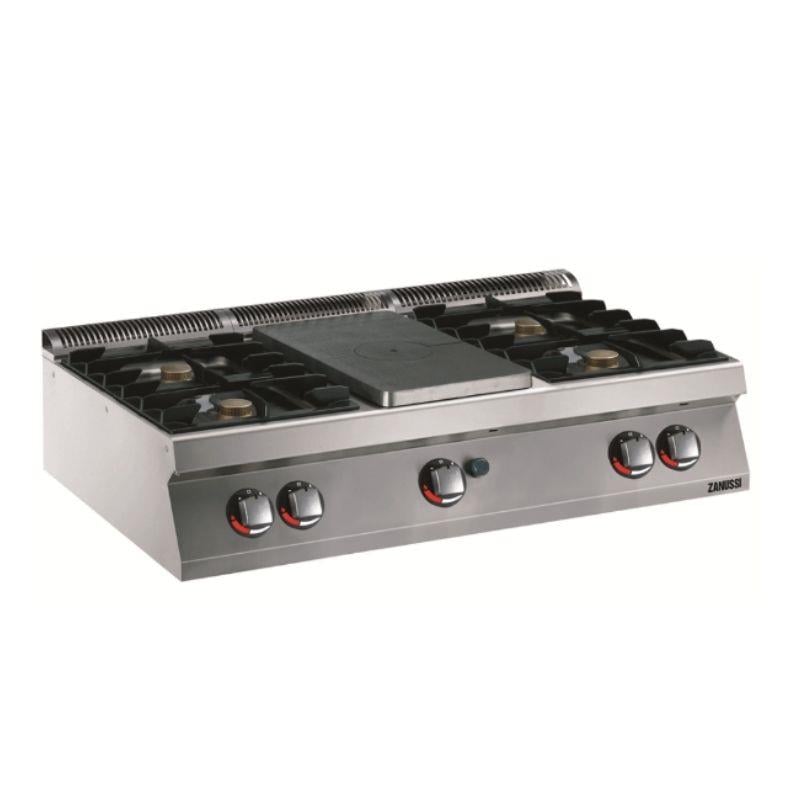 Zanussi 4 Açık Ateşli + 1/2 Kapalı Set Üstü Ocak 120x70x25 cm Gazlı 372012 (372012)