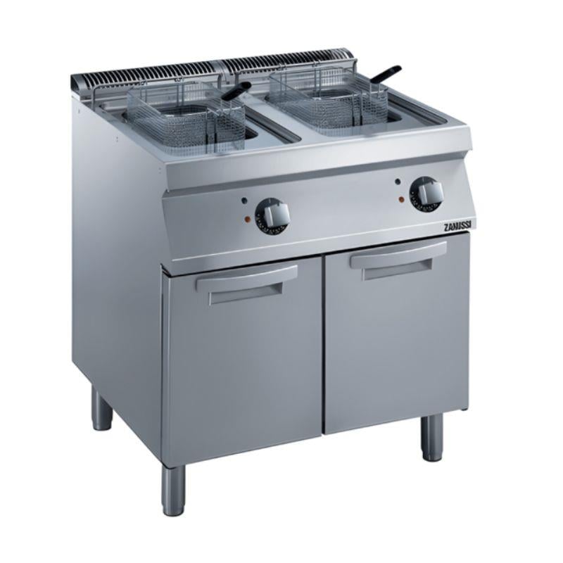 Zanussi Dolaplı 14+14 Litre Endüstriyel Fritöz Elektrikli 80x70x85 cm 372085 (372085)