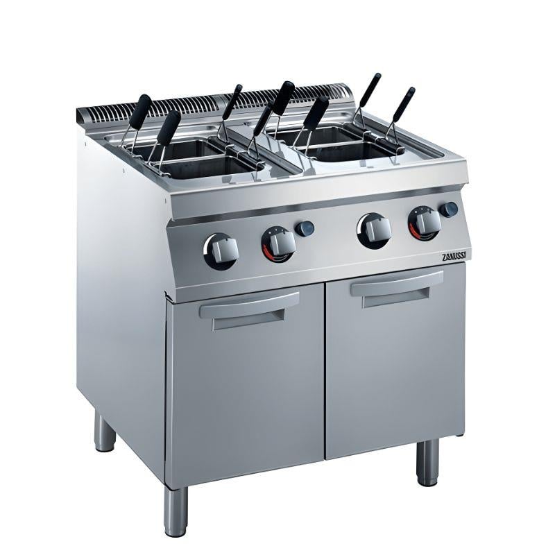 Zanussi Dolaplı 4 Sepetli 24,5+24,5 Litre Makarna Haşlam Makinesi Gazlı 80x70x85cm 372091 (372091)