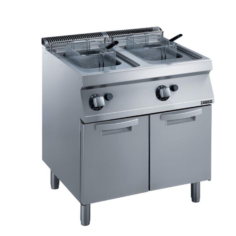 Zanussi Dolaplı 7+7 Litre Endüstriyel Fritöz Gazlı 80x70x85 cm 372069 (372069)