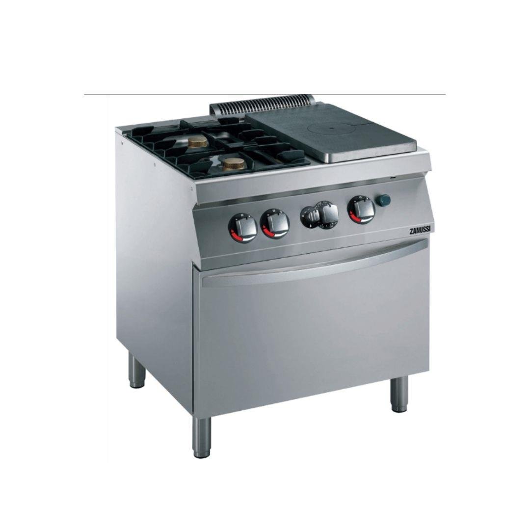 Zanussi Gazlı 2 Açık Ateş + 1/2 Kapalı Ateşli Kuzine Ocak 80x70x85 cm 372009 (372009)
