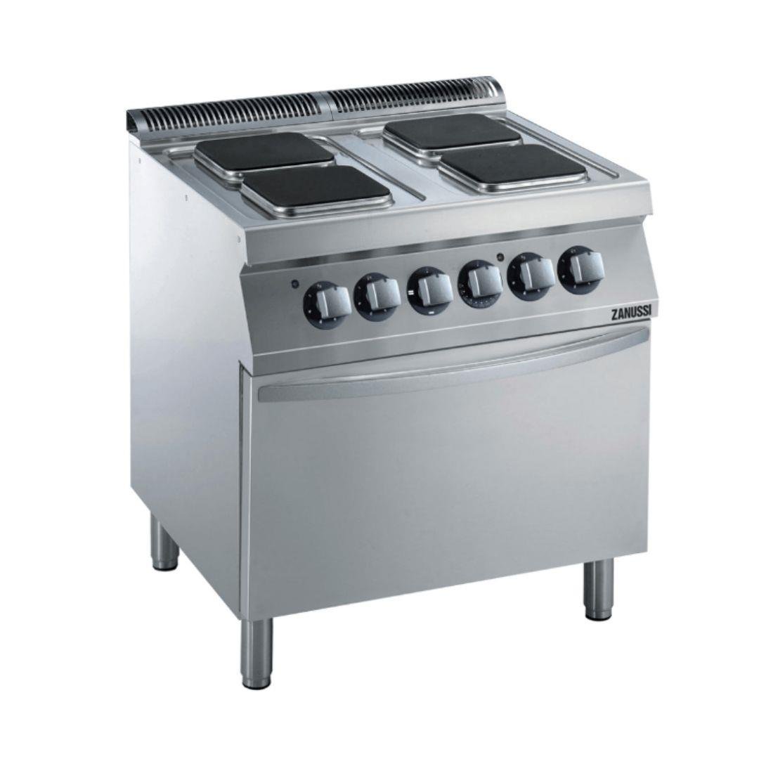 Zanussi Kare Plate Kuzine Ocak Elektrikli Dörtlü 80x70x85 cm 372018 (372018)
